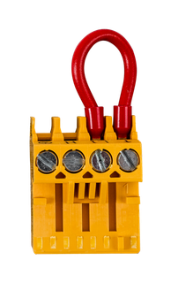 Wolf Kurzschlussstecker GFA/Abgaskla. gelber 4-poliger Stecker, für NG-4E/31E
