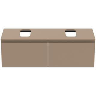 IS Möbelwaschtisch-Unterschrank Finesse 120,2x44x38,8cm, 2 A, AS li/re, gr mt.