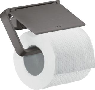 hansgrohe Papierhalter Axor universal mit Deckel, Metall, brushed black chrome