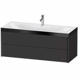 DU WTU XViu/Viu,2 SchKa, 503x1200x480mm 1 HL, schw.m./Gra.Superm,Ra. B2 ES Nussb