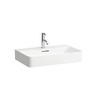 Laufen Aufsatz-Waschtisch VAL 65x42cm, Wandm., o. ÜL, o. Hahnl., sw ma