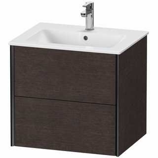 DU WTU XViu wandh.,560x610x480mm 2SK,schwarz matt/eiche dunkel gb. ES Ah.