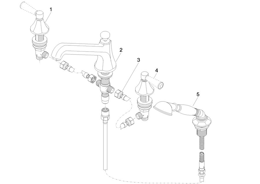 Artikelbild 4 des Artikels „Dornbracht Wannen-4-L-Arm. Madison Flair für Wannenrand/Fliesenrandmontage, chrom chrom“