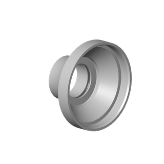 DO Rosette ERSATZTEILE 90278001900 D 100 x 55 mm Platin