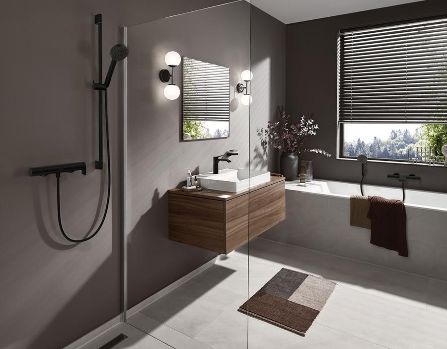Artikelbild 2 des Artikels „hansgrohe WT-Einhebelmischer 110 Vivenis m Zugstangen-Ablaufgarnitur, mattschwarz mit Zugstangen-Ablaufgarnitur | mattschwarz“