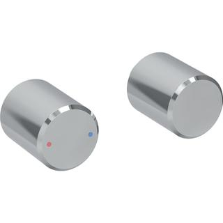 GE Set Drehgriffe f. Geberit ONE WT-Arm. rundes Design, W.-Mont., hgl.verchr.