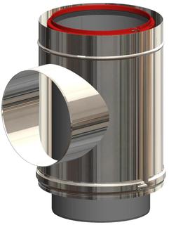 ATEC Zuluftelem. PolyClassic +Iron/White 440mm, PP, Edelstahl blank, DN 250/315