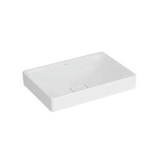 VitrA Aufsatzschale New Metropole 60x40x17cm, recht., o. ÜL.Schl., edelw.
