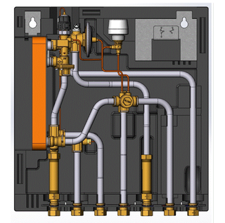 Danfoss Wohnungsstation EvoFlat FSS E 3, EPP-Wärmedämmhaube
