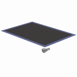 Schedel Duschelem. MULTISTAR PLAN + ro 150x80x4,5cm, gra, recht., Abl hi. mit.