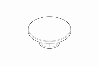 Alape Ventilkappe rd, MS verchr., m Grundk., 73x32x73mm
