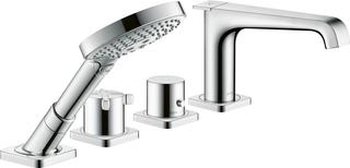 hansgrohe Fertigset Axor Citterio E 4-L-BW-Rand-Arm., mit Thermostat, chrom
