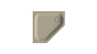 Duschwanne BetteCaro 5319 80x80x3,5cm, Glasur, cashmere