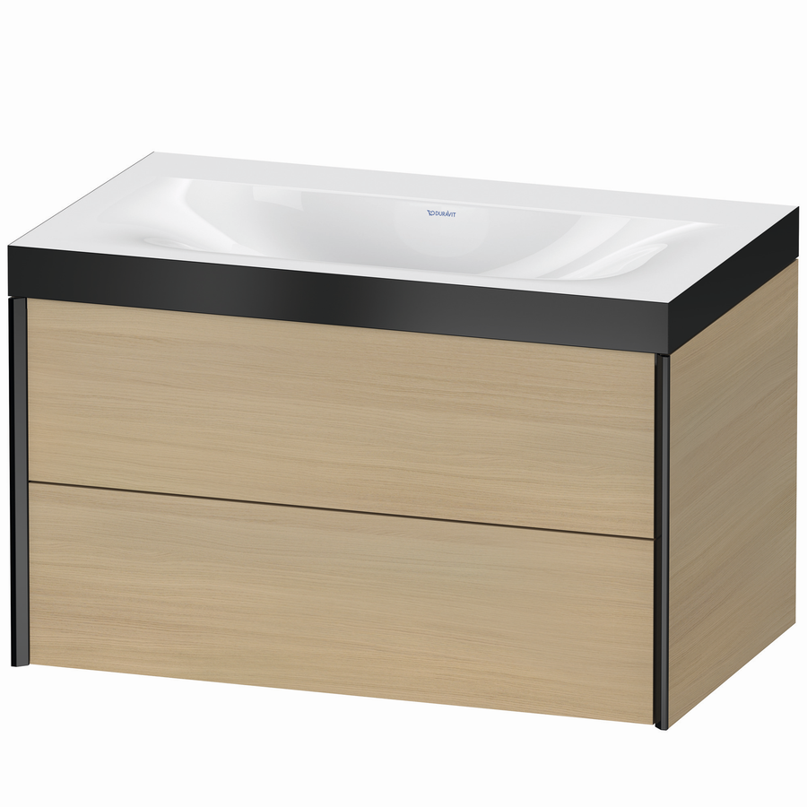 Artikelbild 1 des Artikels „DU WTU XViu m.Viu,2Schubk.503x800x480mm o.Hl,schw. matt/med.eiche,Ra.P ES Nussb “