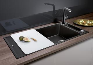Blanco Spüle AXIA III XL 6 S SILGRANIT 100x51cm, fe-gr, rev, m AL-Fb. Glasbrett