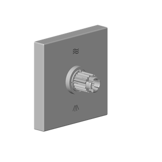 DO Rosette mit Symbolen ERSATZTEILE 04279802100 60 x 60 x 28 mm Platin
