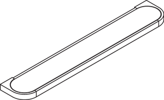 HEWI Ablage System 800 600 mm, Platte Acrylglas