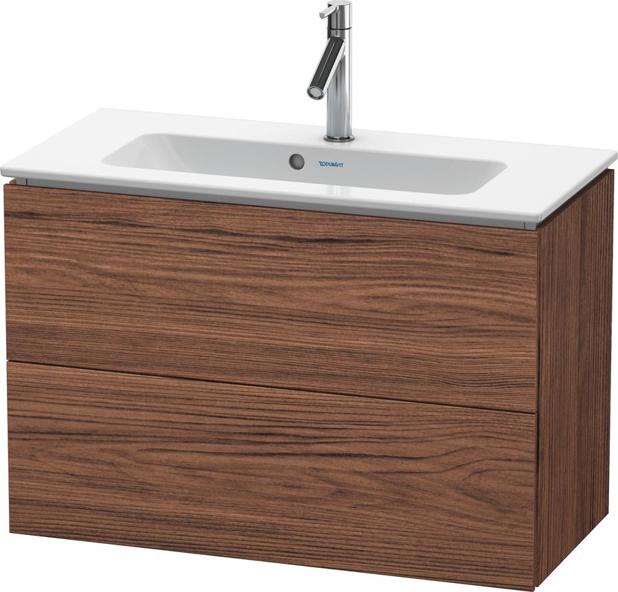 Artikelbild 1 des Artikels „Duravit WT-Unterschrank Compact L-Cube 82x39,1cm, Nussb dkl., 2 Schub., wandh 82 x 39,1 cm | nussbaum dunkel“