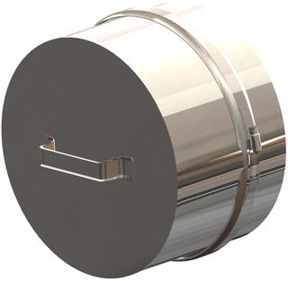 ATEC Enddeckel PolyTop DN 200/265, f Kask., PP, Edelstahl blank