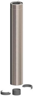 AT Kompensatorelement DN100/150, 940mm Edelstahl gebürstet