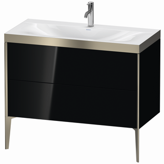 DU WTU XViu/Viu, 2 Ausz, 610x1000x480mm 1 HL, champ.m./schw. hgl, Ra. B1 ES Ah.