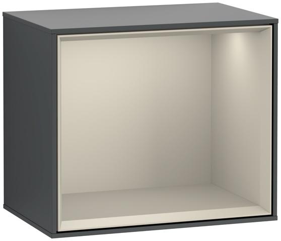 Artikelbild 1 des Artikels „V&B Regalmodul Finion 41,8x35,6x27cm, LS, Rg s m, md bl. m Lac Regal Sand Matt | Midnight Blue Matt Lacquer“
