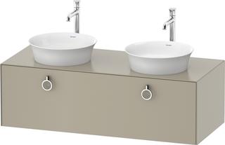 Duravit WT-Unterschrank White Tulip 130x55cm, 1 AZ m G, B beids., Tau s-matt