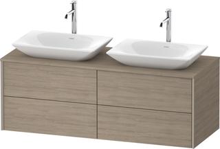DU WTU wandhängend XViu 509x1400x550mm 4SK,Champ.M./Eiche T./ES Ahorn l.