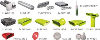 BOSCH Wohnungslüftungspaket BOPA VE114 Luftverteilpaket Flachkanal, bis 250 m2