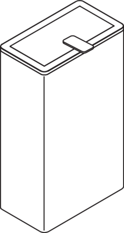Artikelbild 3 des Artikels „HEWI Papierabfallbehälter ca 25 l, m D., 300x510x185mm, signalweiß signalweiß“
