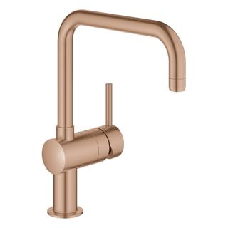 GROHE Spültisch-Einhebelmischer Minta 1/2", U-Auslauf, warm sunset gebürstet
