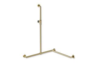HEWI Duschhandlauf System 900 ver. St., AF re, 1250x765x765mm, MS geb.