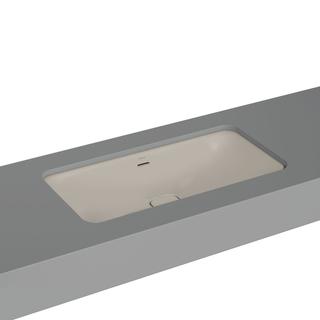 VitrA Unterbauwaschtisch New Metropole 80x40x17cm, recht., o. Hahnloch, Tau ma