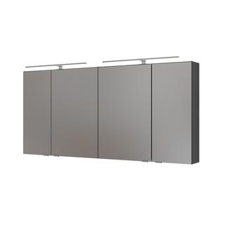 AQ400 Spiegelschrank 4 Türen 700x1500x160mm, K: Stahlgrau