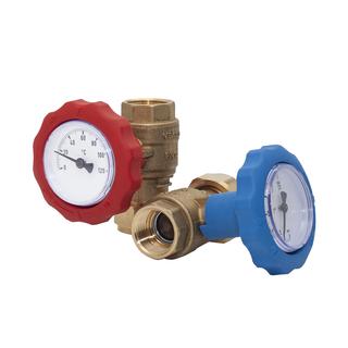 Esbe Kugelhahn-Set GSP 933 DN 20, G 3/4, mit Thermometer