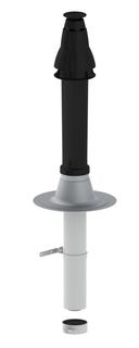 Remeha Grundbausatz RUD1 anthr., PPS, konz., Flachdach, DN 60/100