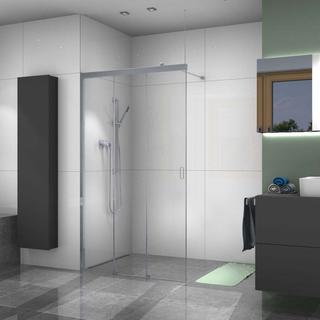 Palme Schiebetür WALK-IN Piana X-Free 138,5x200cm, L, G tr, cc, 3-t., freist.