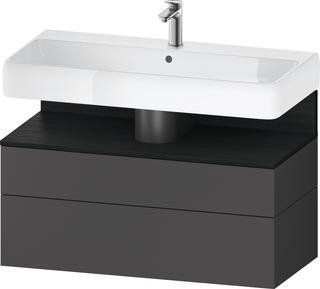 Duravit Waschtisch-Unterschrank Qatego 99x47x59cm, E sw/gra m, 1 Kast, m B