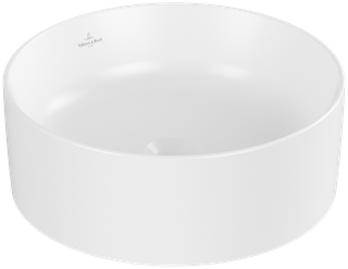 V&B Aufsatzwaschtisch Collaro d 40cm, o Überlauf, stone white C-plus