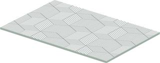 Duravit Glaseinleger DuraSquare 57x31cm, Sicherheitsglas, Cubic line