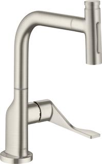 hansgrohe SPT 230 Se 2jet Axor Citterio m Ausziehbr. und sBox, Edelstahl-Optik