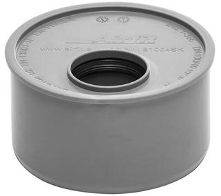 Airfit Superkurz-Reduzierstück DN 110/40, 3mm Einbauhöhe, PP, grau