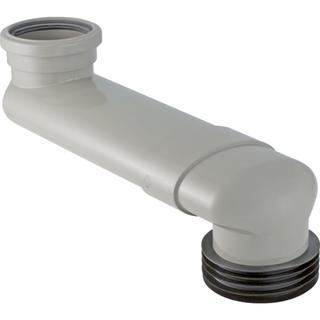 Geberit WC-Etagenbogen d= 90/100-105,6, DN 90, PVC, grau