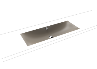 Kaldewei Unterbau-WT SILENIO 3048 93x39cm, o. Hahnl., sw, P-E, warm grey60