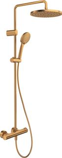 Duravit Duschsystem 1000 MinusFlow Ausl. 354mm, m Brause-THM, bron geb.