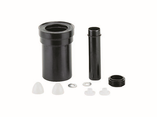 Dallmer Wand-WC-Anschluss-Set 786 DN 100, PP, hochschlagfest, schwarz