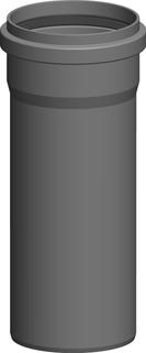 MHG Schacht-Rohr Atec DN 125, 255mm, starr, für Abgasleitung
