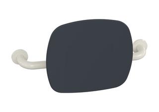 HEWI Rückenstütze 801 Wandabst. 150mm, Lehne anthr, reinweiß