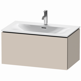 DU WTU L-Cube wandh.,400x820x481mm 1Auszug, taupe ES Ahorn