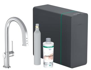 hansgrohe SPT-EHM Aqittura M91 SodaSys 210, Ausz.-Ausl., Start Set, chr